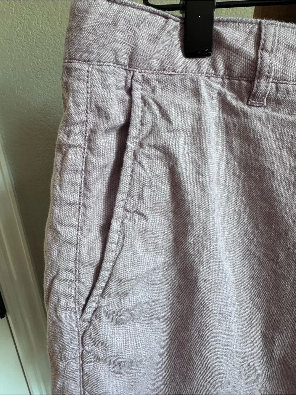 Faherty Brand Mens 34 Linen Organic Cotton Shorts Dusty Lavender Lilac Chino